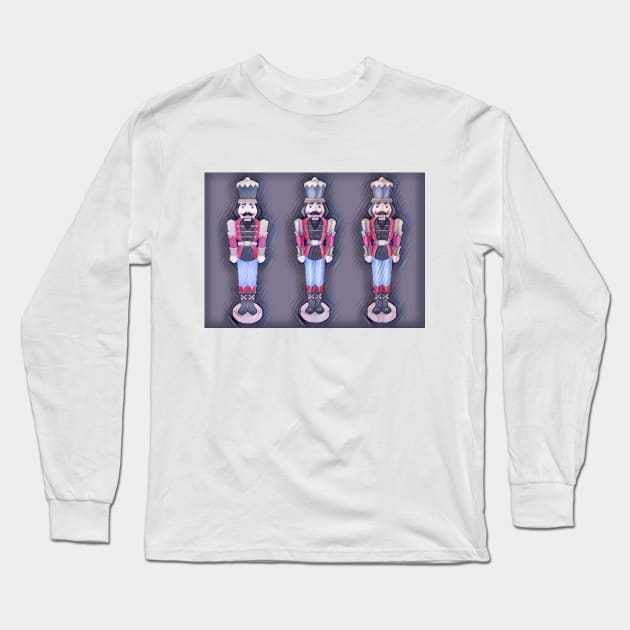 Christmas Nutcracker Apparel Long Sleeve T-Shirt by Topher's Emporium